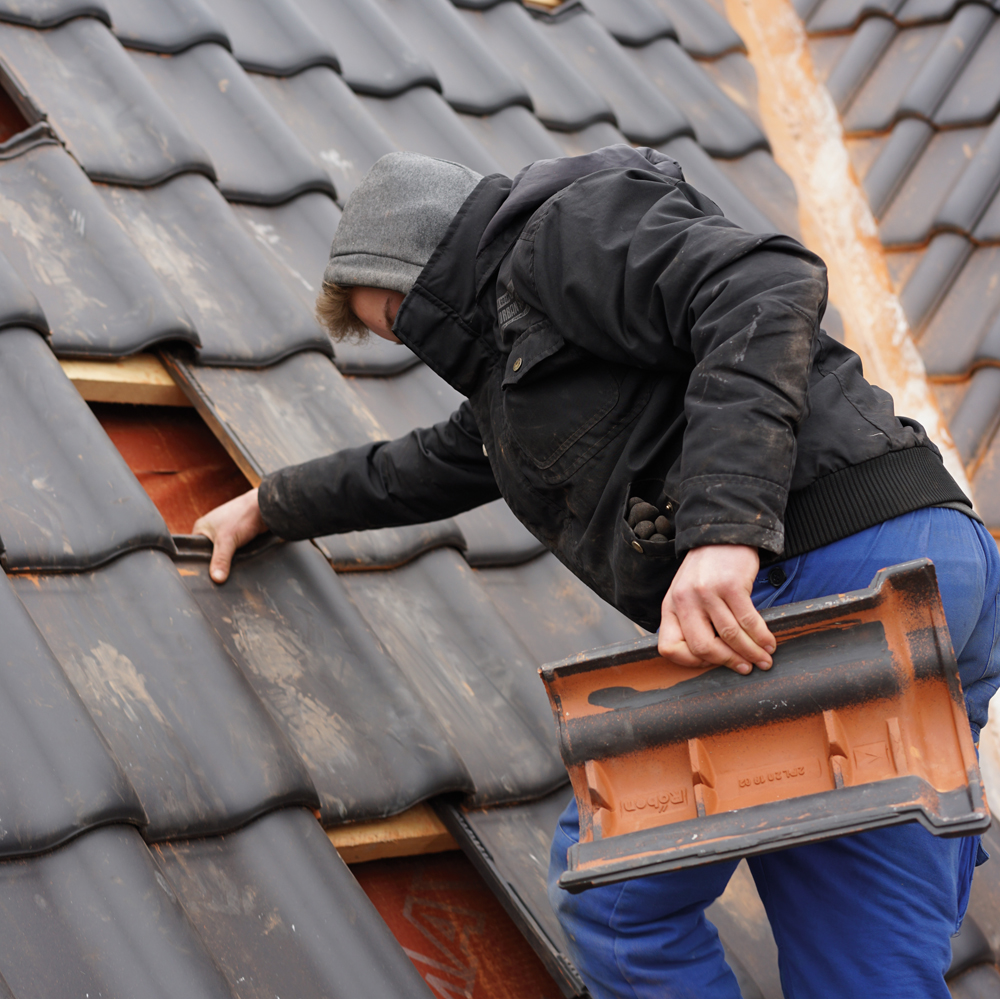 Arbeitssicherheit bei Dachdeckern